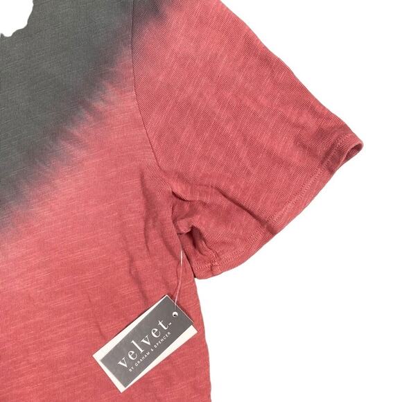 Velvet by Graham & Spencer Fabian Crewneck Slub Tie Dye Tee Size XL - Picture 7 of 9